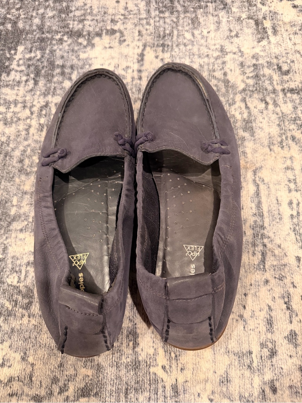 Hush Puppies Women's Navy Suede Loafers